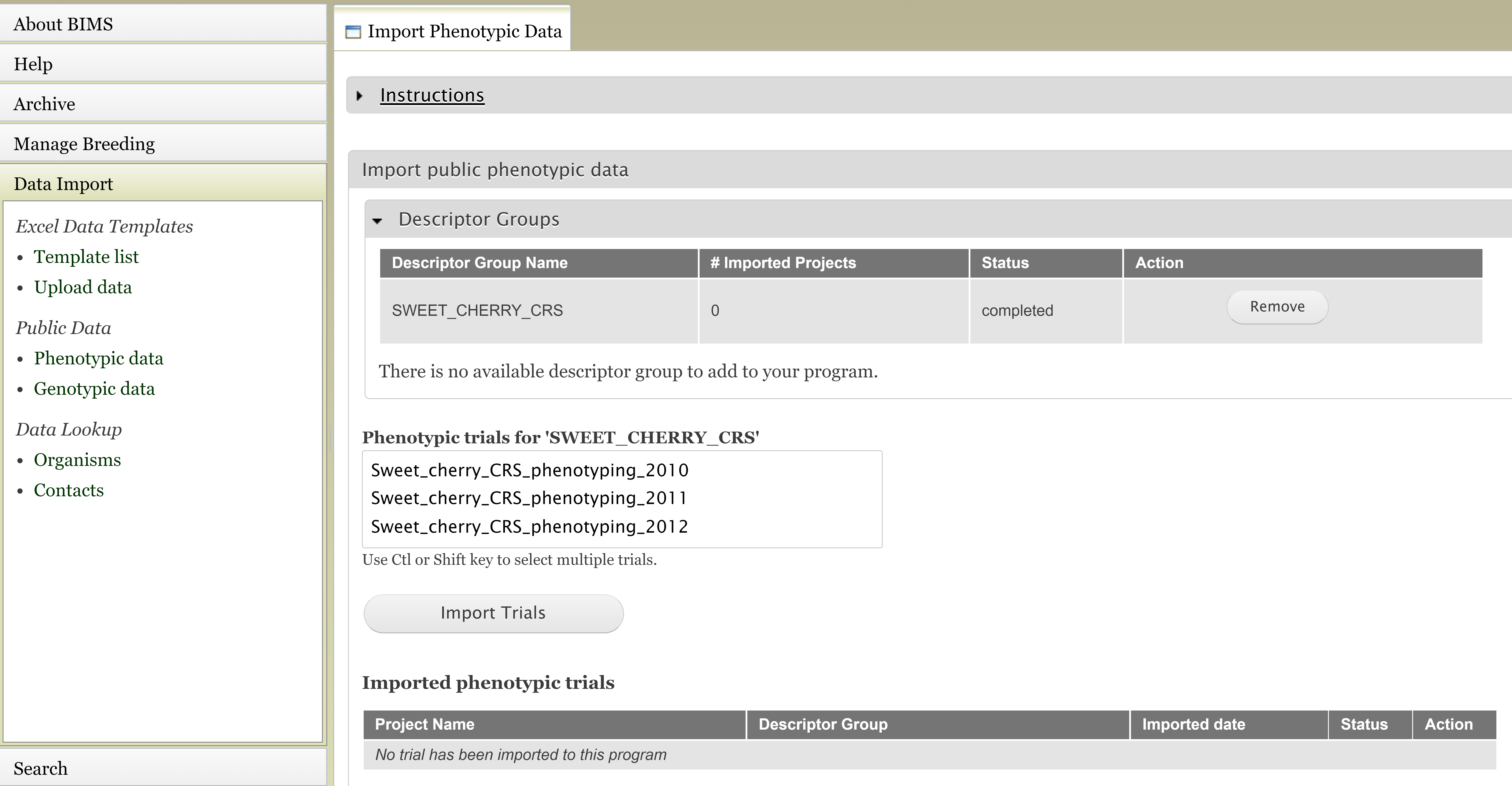 Figure for importing public phenotype data